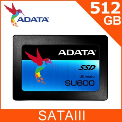 ADATA威剛 512G SSD 2.5吋 固態硬碟 Ultimate SU800 512GB