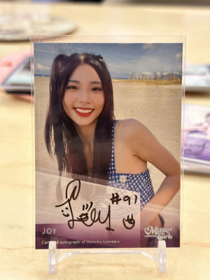 2023-24 P. LEAGUE+ 新竹攻城獅 慕獅女孩 Muse Girls Joy 私服簽名卡 限量04/10 統一獅雙棲啦啦隊