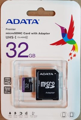 【S03 筑蒂資訊】威剛 ADATA Premier 32G microSDHCSDXC UHS-I 另售 64G