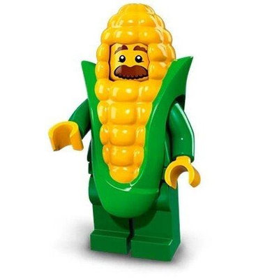 眾信優品 【上新】樂高 LEGO 71018 人仔 抽抽樂 第17季 玉米人 《心似驕陽》LG1417