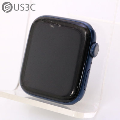 【US3C-高雄店】【一元起標】台灣公司貨 Apple Watch 6 44mm GPS版 藍色 鋁合金錶殼 智慧手錶 血氧濃度感測器 SOS緊急服務
