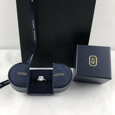 新款HW鉆戒盒項鏈盒HARRY WINSTON戒指盒海瑞溫斯頓首飾包裝盒子