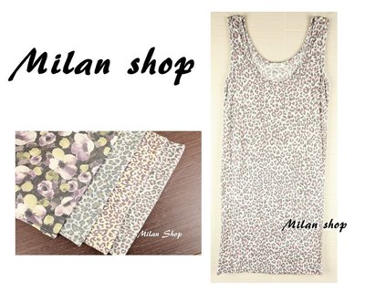 ☆Milan Shop☆網路最低價 正韓Korea店面推薦款inside超級好穿豹紋圓領長背心4色$250(特價)