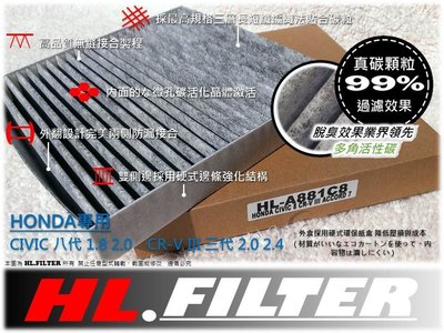 【PM2.5】HL HONDA CIVIC 8代 C8 K12 原廠 型 複合式 活性碳 冷氣濾網 空調濾網 非 3M