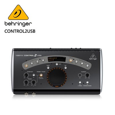 BEHRINGER CONTROL2USB 錄音介面(2個功能強大的耳機放大器，並帶有獨立