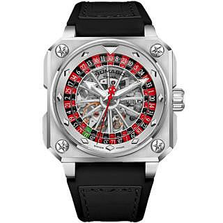 24期分期【高雄時光鐘錶公司】ROMAGO 雷米格 RM085-0557PL-SV-6 銀色 帝霸鏤空自動機械腕錶