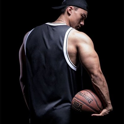 籃球背心運動上衣健身球衣無袖美式男外穿坎肩跑步投籃訓練服速干~特價