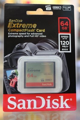 【日產旗艦】Sandisk Extreme CF 64G 64GB 120MB 120M 群光公司貨 記憶卡