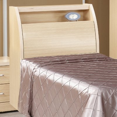 【在地人傢俱】22 簡單購-圓滿白橡木紋3.5尺置物床頭箱 LC041-2