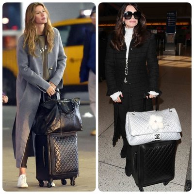 Chanel ❤️ 菱格 鏈條 拉桿旅行袋 行李箱 登機箱