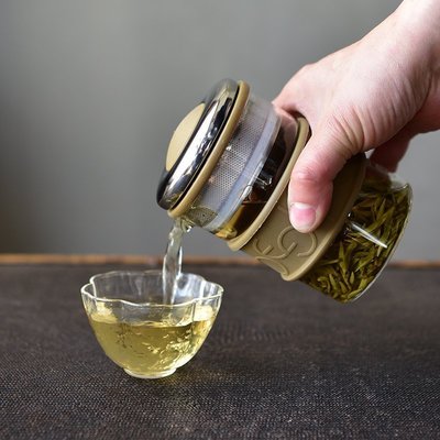 “正品”宜龍濾網玻璃茶壺 耐熱玻璃壺 創意玻璃茶具泡茶壺過濾泡茶器