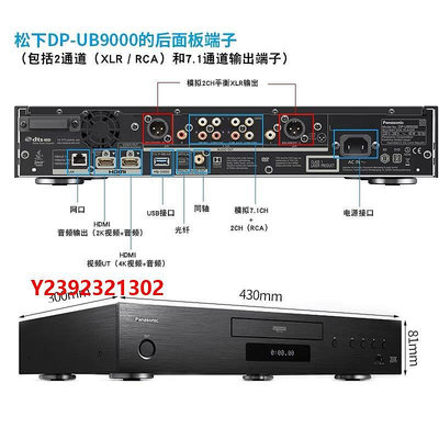 DVD播放機Panasonic/松下DP-UB9000真4K HDR藍光播放機OPPO203/205搭載CD