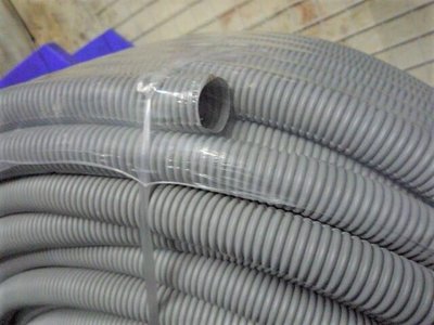 ~金光興修繕屋~灰色 PVC 浪管 4分 一捲100公尺 配線管 保護管 塑膠浪管 硬蛇管 蛇管 配線槽PVC管