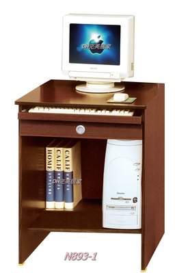 【DH】商品貨號N893-1商品名稱《資優生》2尺電腦桌下座/胡桃色。簡約輕巧優質。主要地區免運費