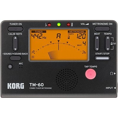 公司貨  KORG TM-60 TM60 二合一 調音 節拍器 全功能 冷光( 黑色/ 珍珠白色)