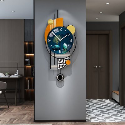 【熱賣下殺價】美世達創意客廳掛鐘現代時尚家用鐘表墻上裝飾網紅新款時鐘掛墻