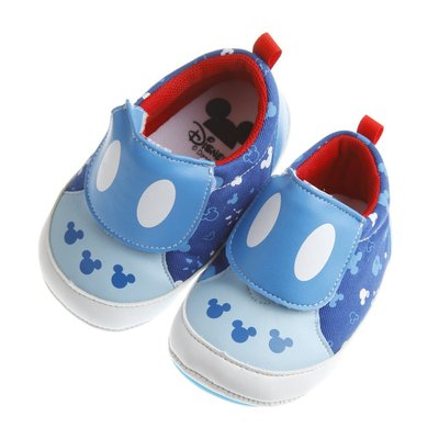 童鞋/ Disney迪士尼米奇藍色印花寶寶學步鞋(13~15公分) MAX251B