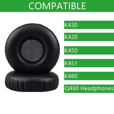 100％原廠海綿套 耳罩 耳機配件一對 高新品質AKG愛科技k新420 k450 K430 Q460耳罩 55mm皮質耳套更換