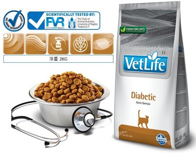 法米納FARMINA天然處方糧VET LIFE貓用系列 血糖管理配方 VCD-8 獸醫師推薦 2KG