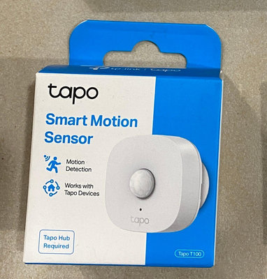 全新未拆現貨TP-Link Tapo T100 智慧行動感應器 動作感應燈 輕鬆安裝 (需搭配網關)