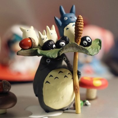 現貨熱銷-宮崎駿吉卜力 Totoro龍貓 疊疊樂層層疊微景觀裝飾公仔擺件