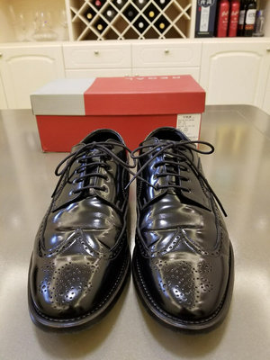 REGAL麗格皮鞋，日本產41碼黑色，成色至少九成新，鞋盒防塵袋在