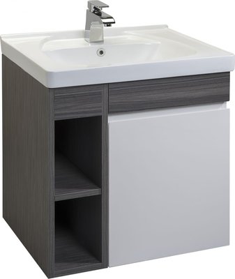 《101衛浴精品》Corins 柯林斯 60cm 風格-復古洗灰 陶瓷面盆 浴櫃組 ST-FL-60K【免運費】