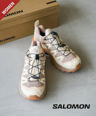 Salomon 女X ULTRA 360 EDGE GTX 低筒登山鞋 L47463600白/黃/粉 健行