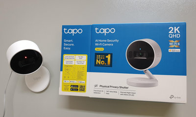 二手保固內TP-Link Tapo C125 2K QHD AI智慧偵測 磁吸 網路攝影機 監視器(支援Homekit)