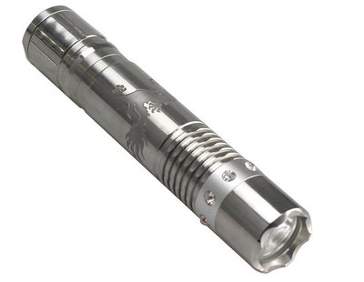 北投]區: Trustfire TR-F35 不鏽鋼 LED 強光 充電手電筒 18650鋰電池 龍紋