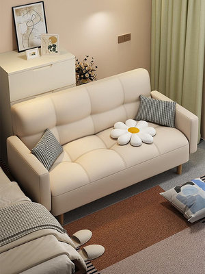 小戶型布藝沙發客廳2023新款可折疊簡易沙發床出租房公寓臥室沙發-台北百貨