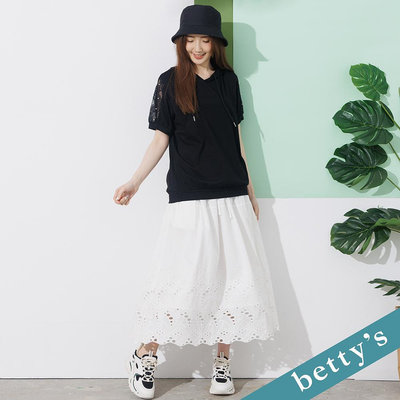 【九色情趣屋】betty’s貝蒂思(21)優雅鬆緊綁帶蕾絲長裙(白色)