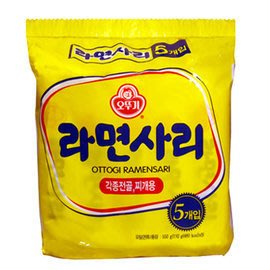 韓國不倒翁Q拉麵/純麵條5入(包)韓國火鍋店最常使用到的麵條~