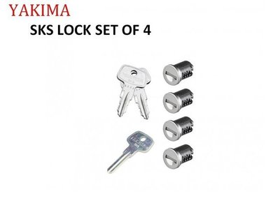 e世代YAKIMA SKS LOCK SET OF 4 防盜鎖(4個) whispbar 鎖具,配件