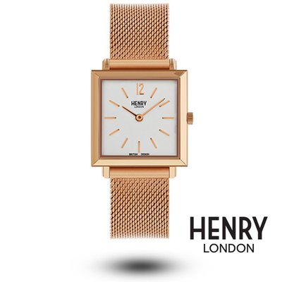 HENRY LONDON 英國前衛品牌 HERITAGE SQUARE系列腕錶HL26-QM-0264