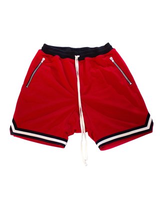 Fear Of God Fifth Collection Mesh Basketball Shorts (Red). 運動褲