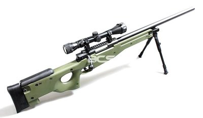 【BCS武器空間】綠色~WELL MB01 AWP手拉空氣狙擊槍 A套餐(無腳架狙擊鏡)-WLAMB01GA