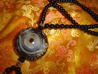 芝麻開門-西藏天眼珠-文殊咒天眼珠項鍊