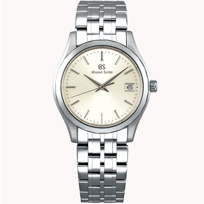 預購 GRAND SEIKO GS SBGX219 精工錶 石英錶 藍寶石鏡面 35.7mm 銀面盤 白金錶帶
