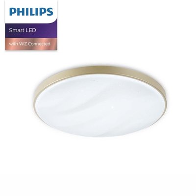 Philips Smart LED WiZ 美妍智慧 LED 36W 吸頂燈【銀色】PW011無線無級調光調色溫場景設定