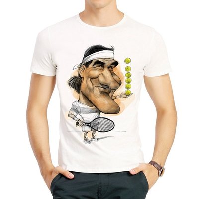 【可選兒童尺寸】羅杰費德勒T恤白色費天王短袖春夏衣服男女Roger Federer T-shirt