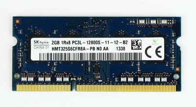 SK 海力士 現代2G 1RX8 PC3L-12800S  DDR3 1600 筆電記憶體條