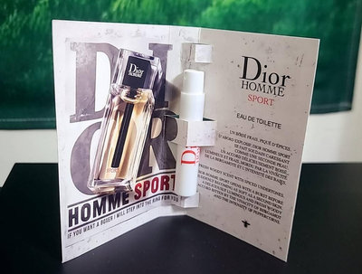 迪奧DIOR HOMME SPORT淡香水 針管香水(男香)