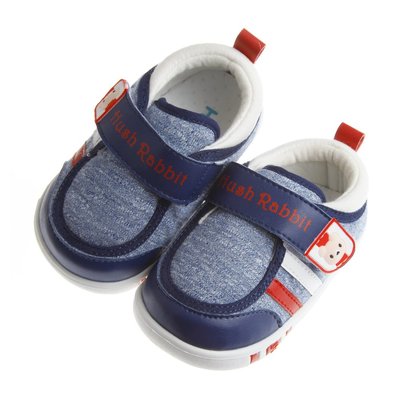 童鞋/ 可水洗藍色布質防滑橡膠底寶寶學步鞋(13~15.5公分) HAX631B