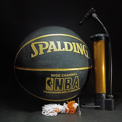 SPALDING Hitam 籃球尺寸 7 斯伯丁黑色無泵