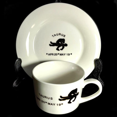 《NATE》早期【大同磁器 日本品牌AFace JAPAN TAURUS金牛座】星座咖啡杯盤組~性愛姿勢成人18禁馬克杯