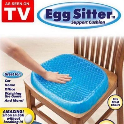 【新型蛋托凝膠柔性座墊】蜂巢凝膠健康坐墊 Egg Sitter透氣蜂巢壓力點 減壓透氣水感凝膠坐墊