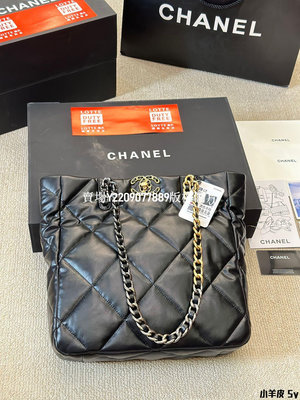 【二手包包】小羊皮 上身有驚喜被低估的 chanel 19bag tote19bag作為 Chanel近代款 NO130155