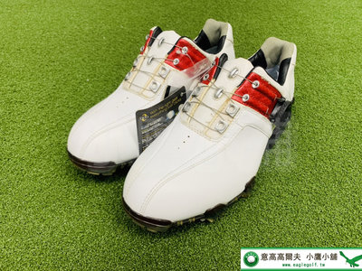 [小鷹小舖] [夏季優惠] 僅有一雙 Mizuno Golf 51GQ140062 高爾夫球鞋 有釘 US7/25cm