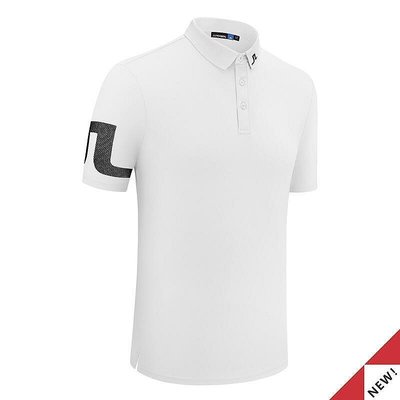 新款推薦 J.LINDEBERG高爾夫短袖T恤男夏季舒適運動Polo衫 Golf服男乾球衣-可開發票